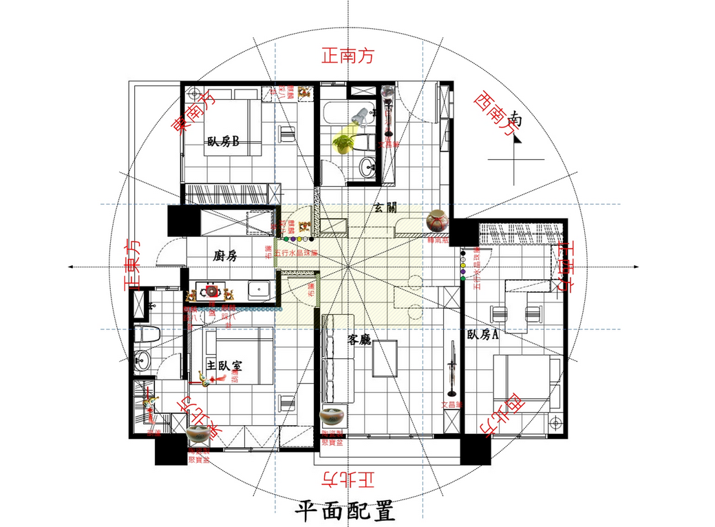 家居植物摆放风水图_风水八卦与家居五行的风水关系_家居风水平面图分析