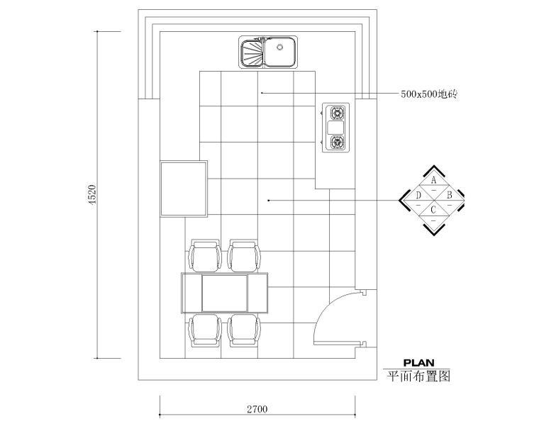 11套厨房橱柜CAD设计图纸