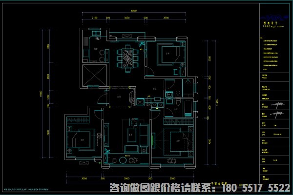 平顶山室内施工图注重设计细节