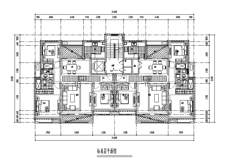 济南中海小区住宅楼su模型+cad平面图+效果图（29张）