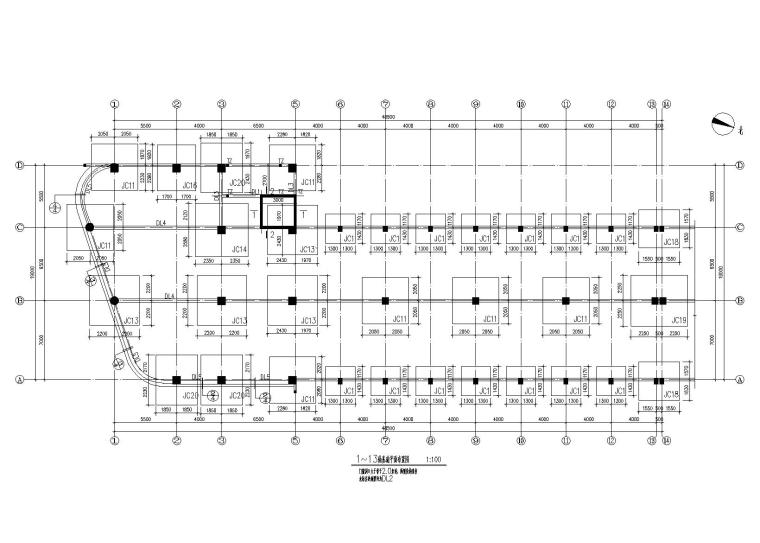 钢混框架结构装配车间全套施工图（建筑结构水电）