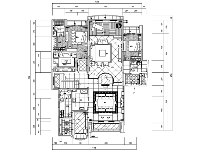 [北京]某住宅九游体育B1复式户型施工图