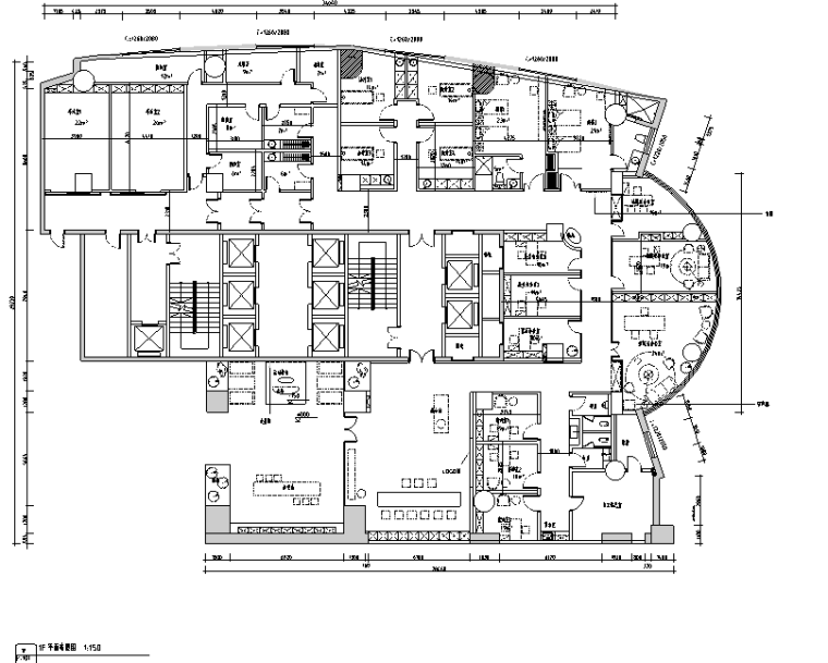 [新疆]现代风1300平米整形美容医院空间九游体育施工图（附效果图)