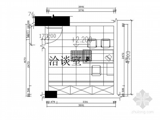 [深圳]某商务酒店洽谈室九游体育图