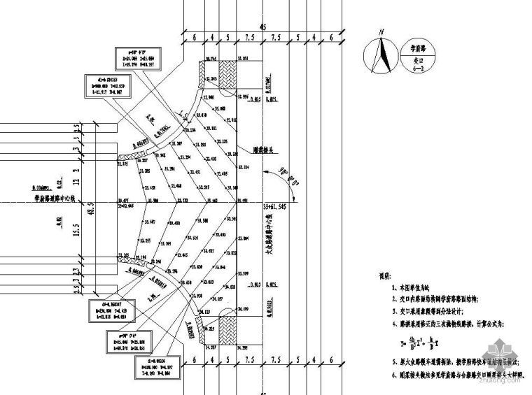 合肥市某路道排工程竣工图