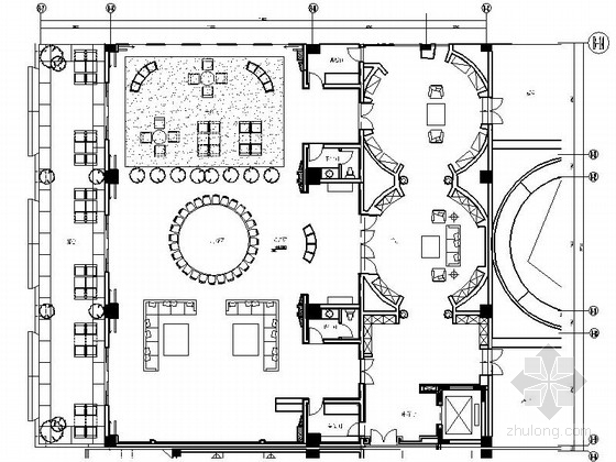 [广东]五星级酒店贵宾房室内九游体育CAD竣工图