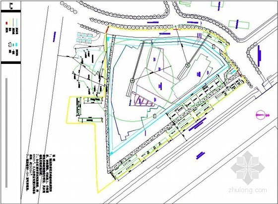 高层酒店工程地上部分施工现场平面布置图（结构、九游体育、临水临电）