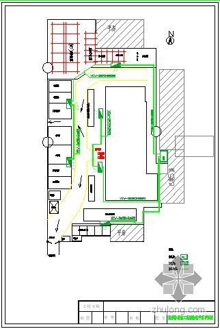 某项目九游体育阶段施工现场临电平面布置图