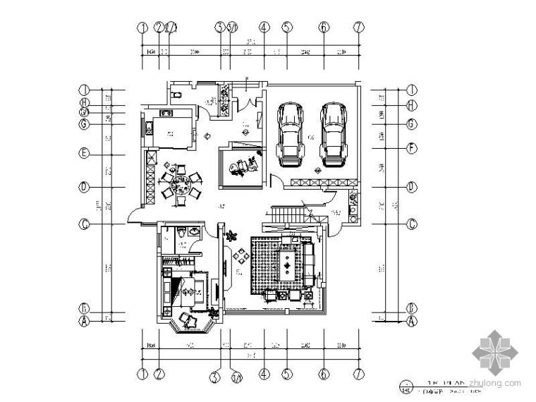 [中式]某景园二层别墅施工图（含实景)