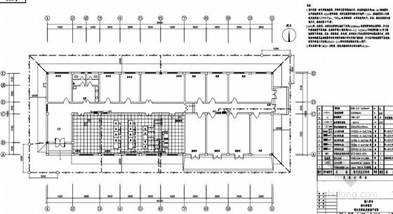 陕西某输入泵站综合控制室水电施工图