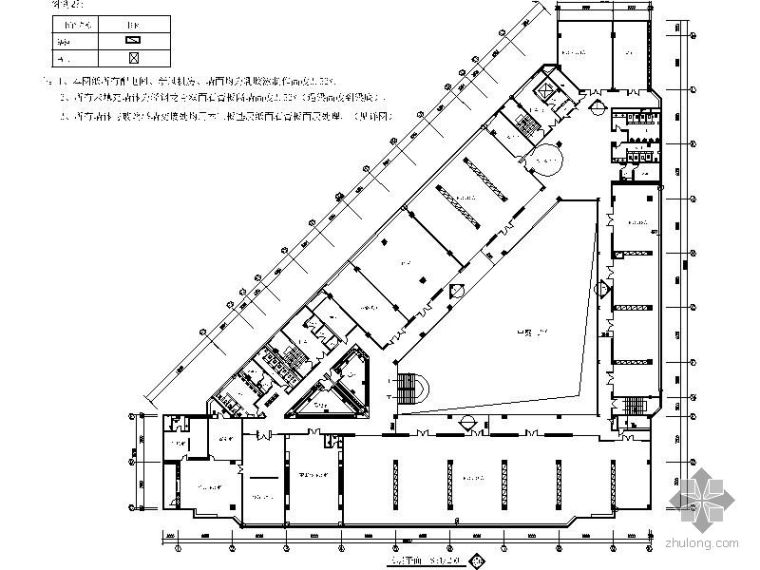 [南京]某研发中心3F办公室竣工图（装饰+水电）