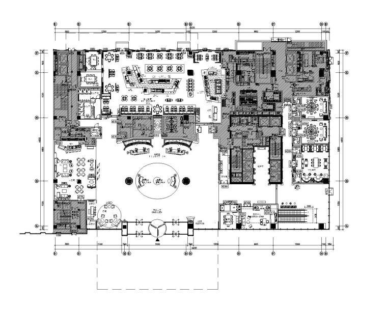 [福建]龙岩万达嘉华酒店室内九游体育设计竣工图（全套CAD）