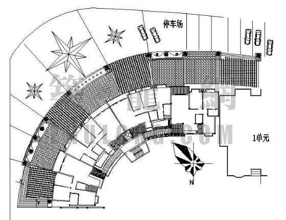 某小区广场景观竣工图