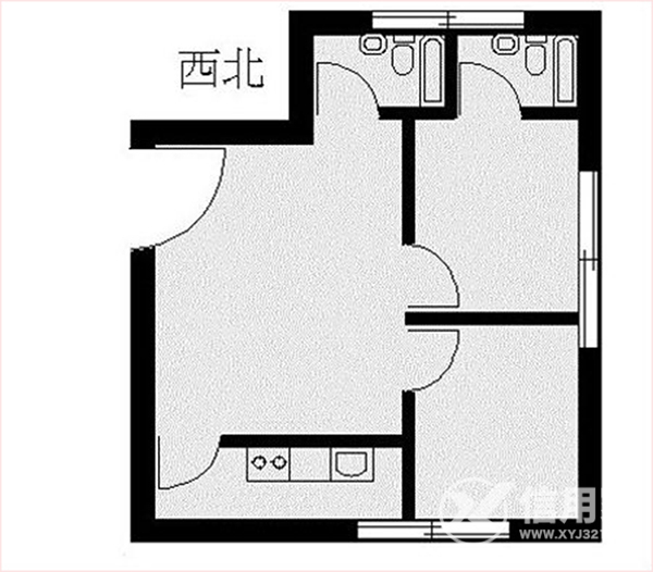 房子怎样才算缺西北角