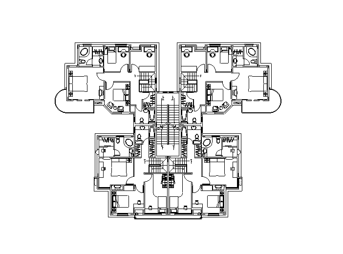 46种多层住宅户型平面图（CAD）