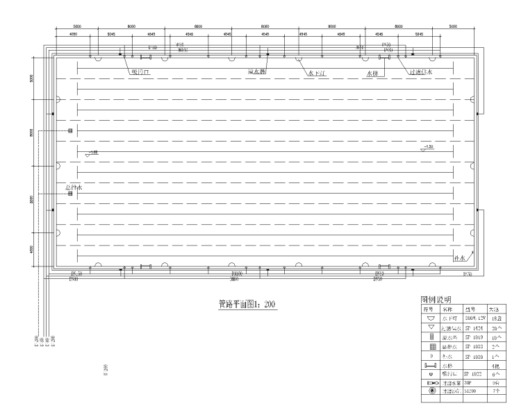 标准泳池CAD平面图