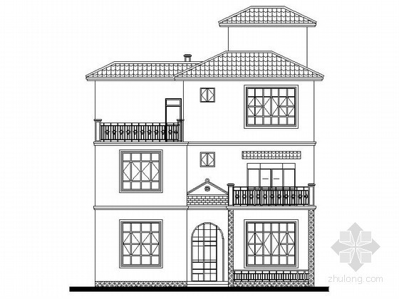 某地三层新型农村别墅建筑设计方案