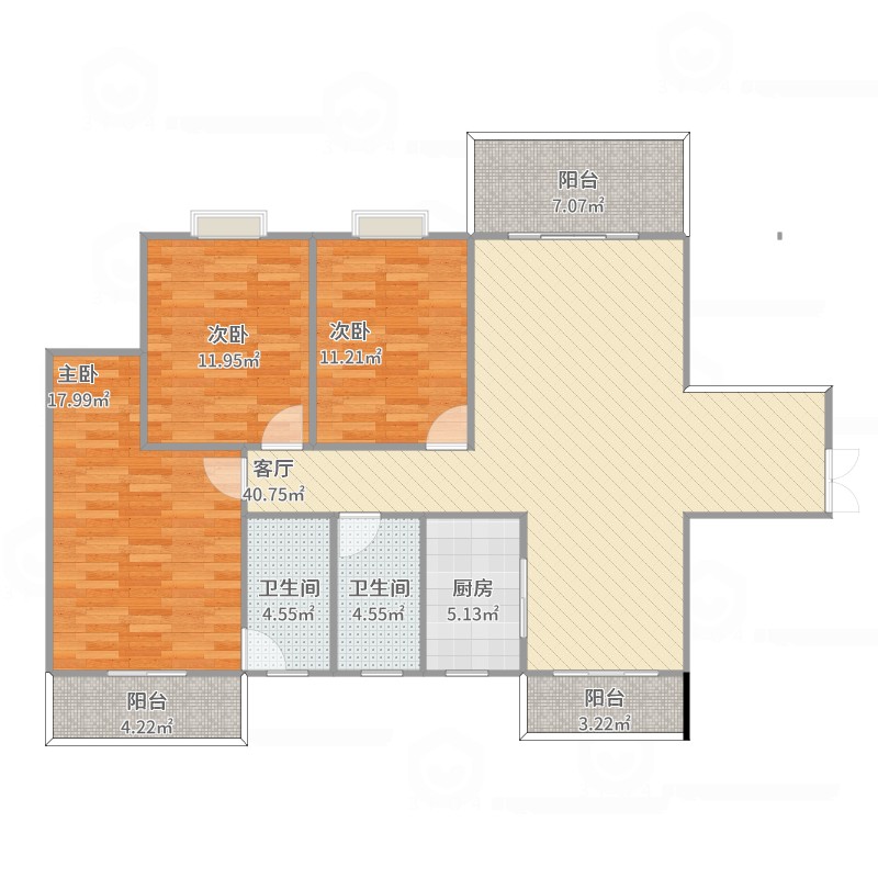 3室1厅1厨1卫九游体育效果图_108平米3室1厅九游体育设计图_3室2厅九游体育设计图