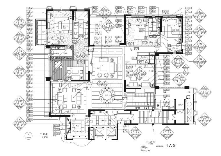 [广东]梁志天-广州雅居乐科学城公寓三居室全套施工图+实景摄影