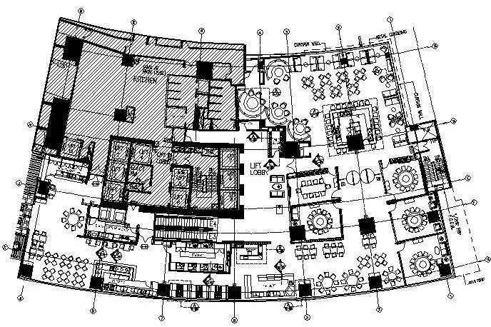 [香港]梁志天——香港中文大学茶餐厅全套施工图设计（附设计草图）