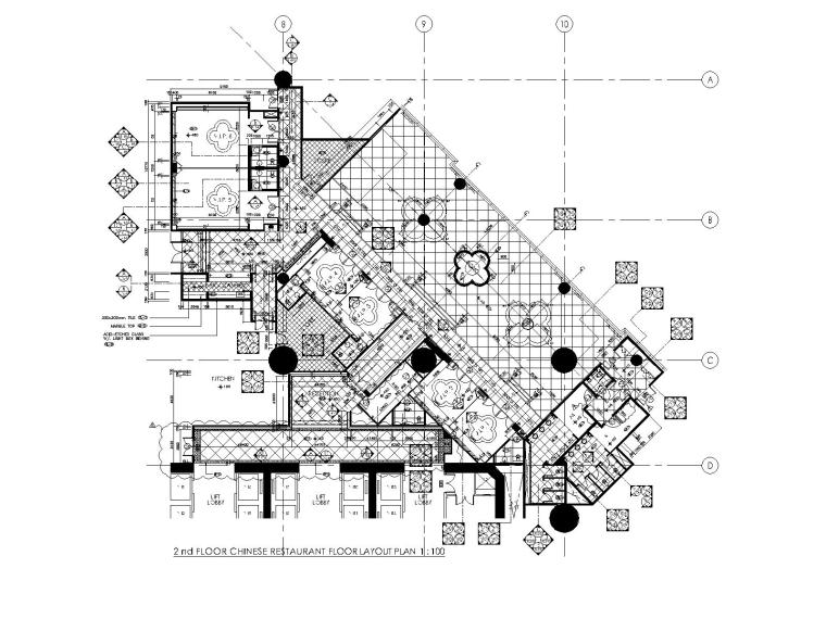 [澳门]梁志天—澳门8餐厅室内九游体育全套CAD施工图