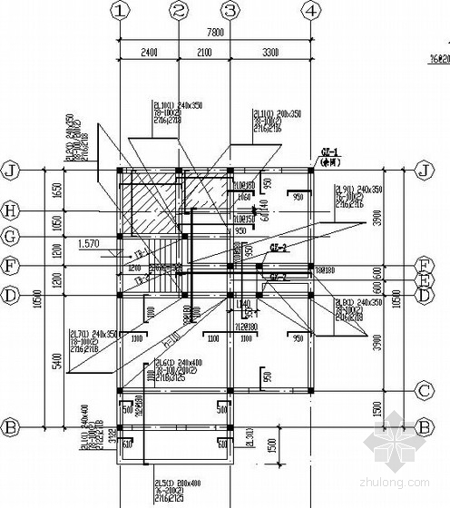 农村自建二层砖砌体别墅结构施工图