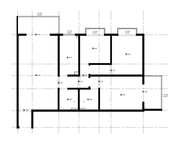 三居室改造成大两居室的改装方案（附施工图＋效果图）