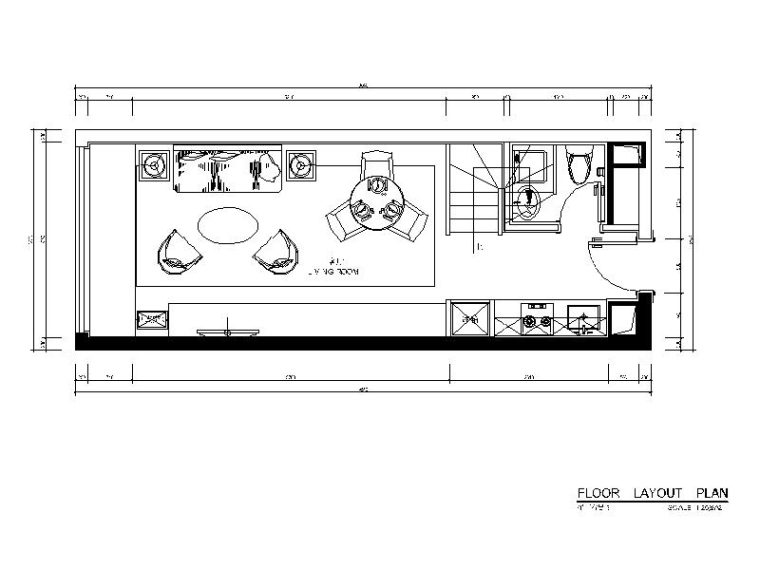 [山东]时尚LOFT住宅公寓样板房设计施工图