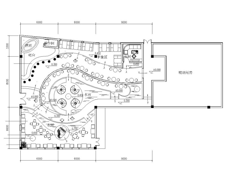 LOFT工业风格酒吧九游体育施工图（附效果图）