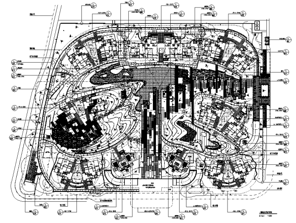 [广州]现代高端豪宅社区景观设计全套施工图（附实景图）