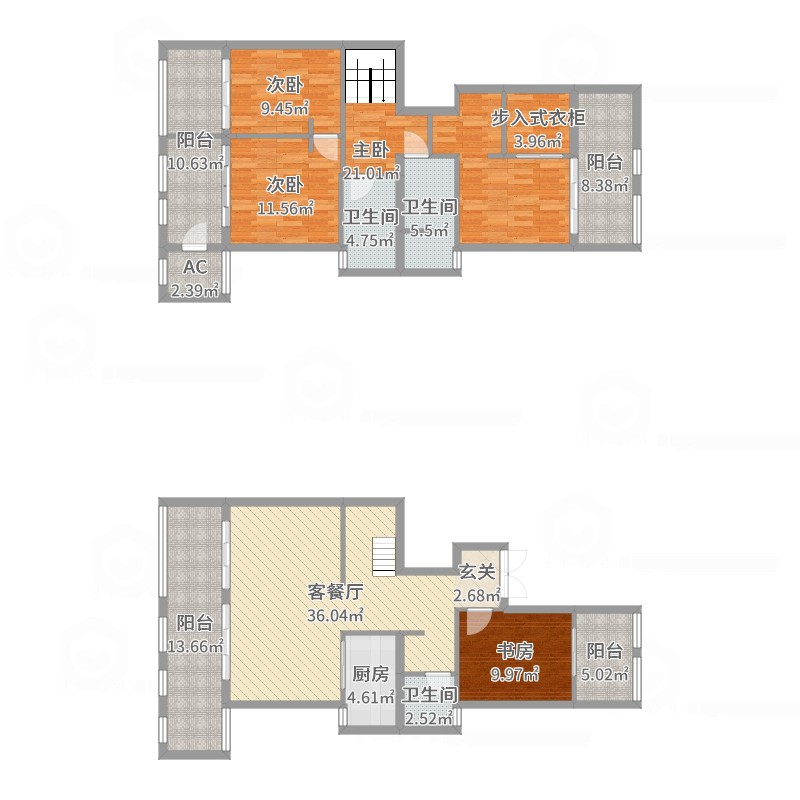 3室2厅2卫九游体育设计_3室2厅2卫九游体育样板房_3室2厅1卫户型图九游体育效果图