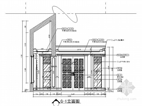 墙面装饰施工工艺_装饰九游体育施工图立面图深度_建筑立面玻璃p图材质