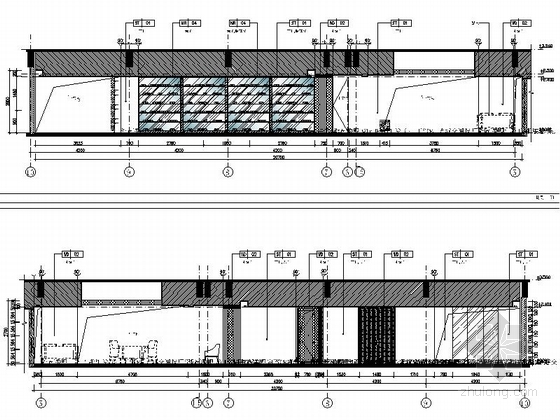 建筑立面照明图_高档酒吧装饰施工组织设计方案_装饰九游体育施工图立面图深度