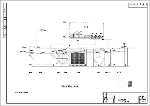 200吨污水处理模块竣工图（A2O工艺）-图四