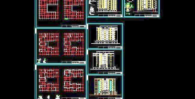 高层住宅户型图cad_小高层住宅户型图_高层住宅竣工图含不含九游体育部分