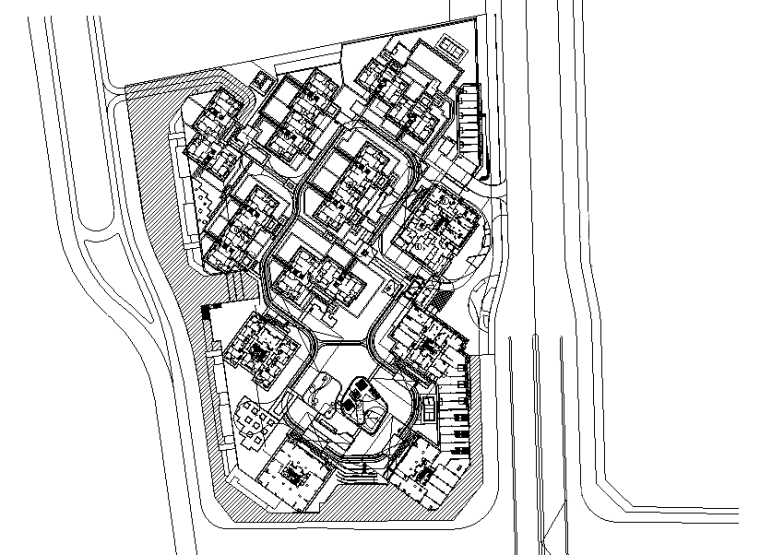 [上海]金域学府翰江（北）景观施工图（蓝图）全套施工图（包含+52个CAD文件）