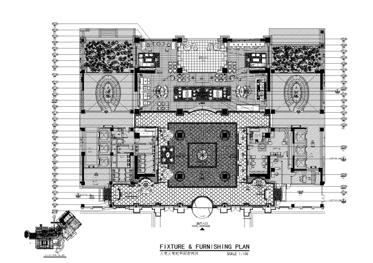 [云南]CCD-抚仙湖希尔顿酒店全套设计资料丨公区+客房CAD施工图（蓝图版）