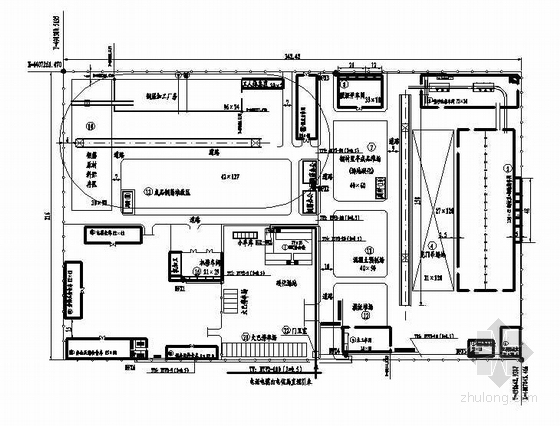 某生产临建通讯室外总平面布置图