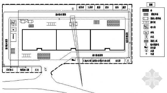 四川某住宅楼进度计划和平面布置图