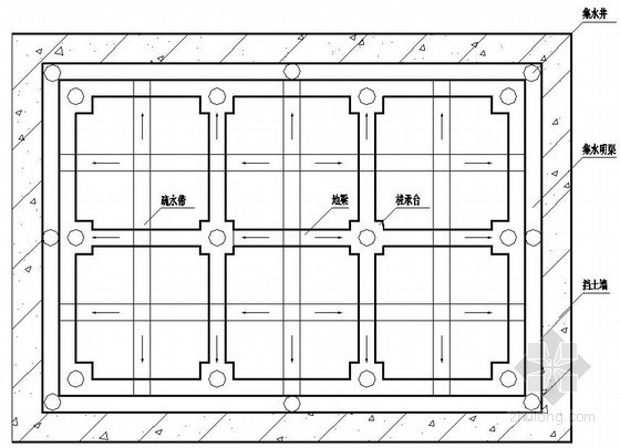 地下室疏水层平面布置图