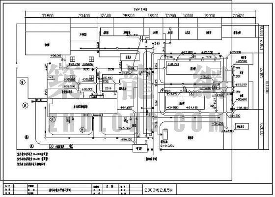 某电台给排水改造工程室外给排水平面布置图