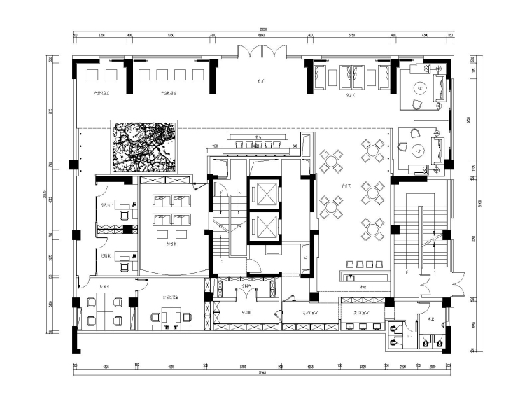 后现代风格售楼处全套施工图（附效果图）