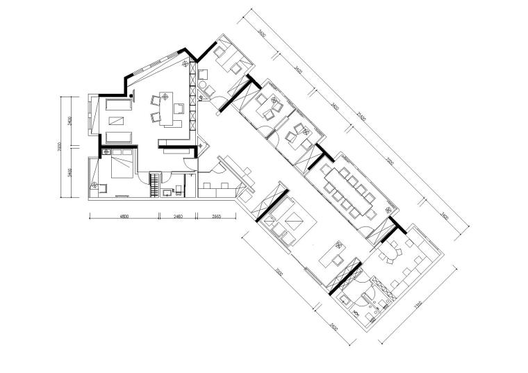 [广东]融海投资办公室设计施工图+效果图