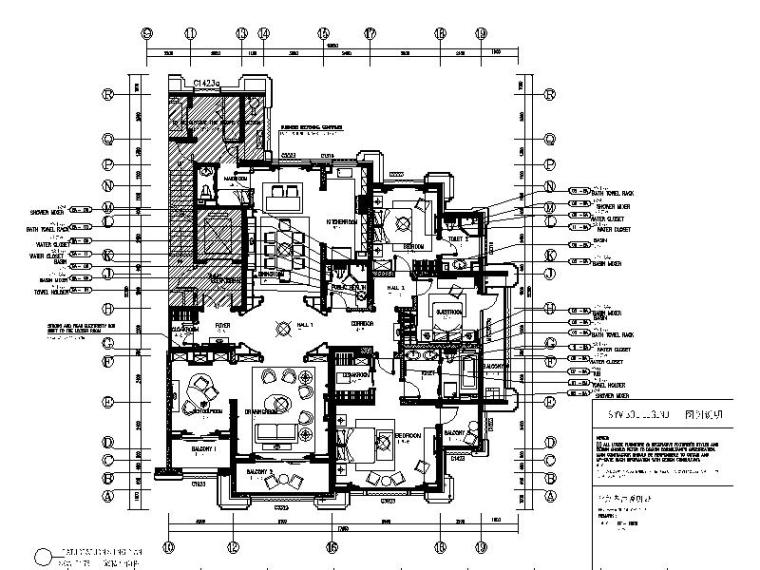 [石家庄]简约欧式样板房室内设计施工图（含实景图）