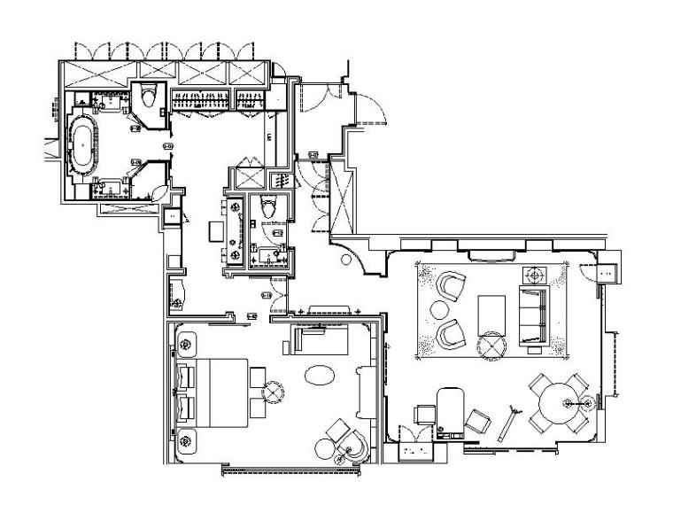 [上海]高端度假酒店全套设计CAD施工图（含实景图）