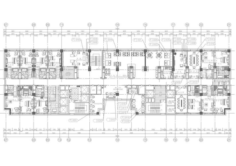 哈尔滨五星级豪华商务型酒店施工图+实景图