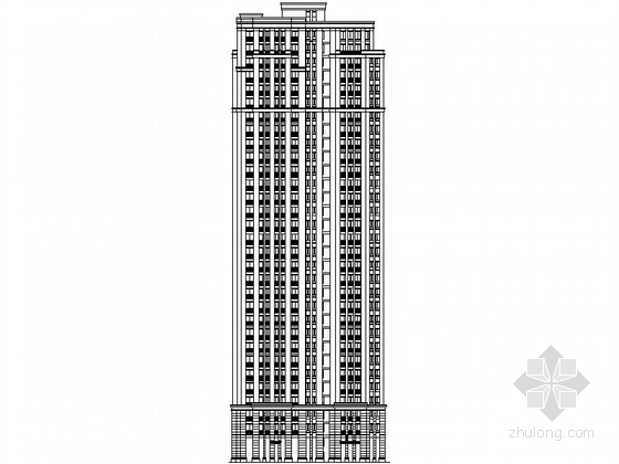 [常州]某小区高层住宅楼建筑施工图（含效果图）