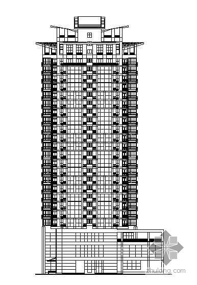 [南京]某高层住宅楼建筑结构水电施工图(有效果图带人防工程)