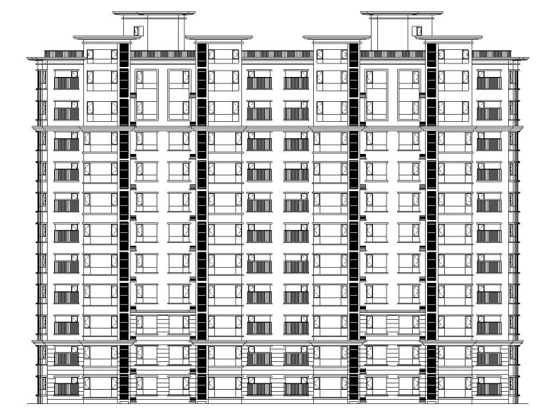 [宁夏]高层剪力墙结构住宅建筑施工图（含效果图及车库）