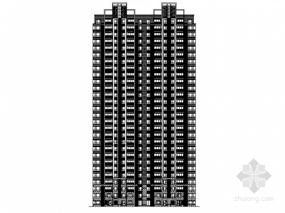 [安徽]28层现代风格住宅建筑施工图（含效果图）